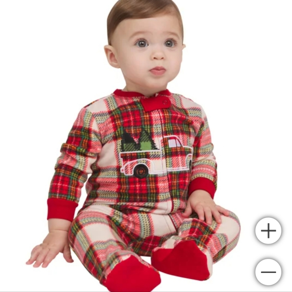 Eddie Bauer Kids' Holiday Family Sleep Set, flannel,Christmas red truck